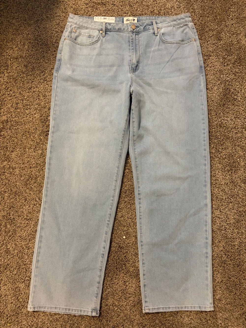 Seven7 Light Blue Straight Leg Women’s Jeans